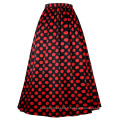 Belle Poque Vintage Retro élastique Polka Dots Pattern Swing A-Line Long Skirt BP000351-1